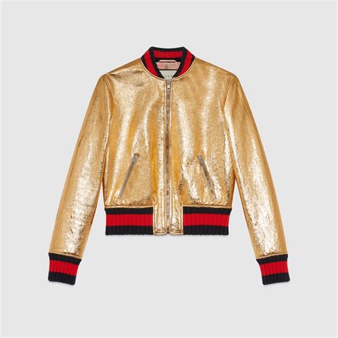 gucci women's leather bomber jacket|gucci bomber jacket men's.